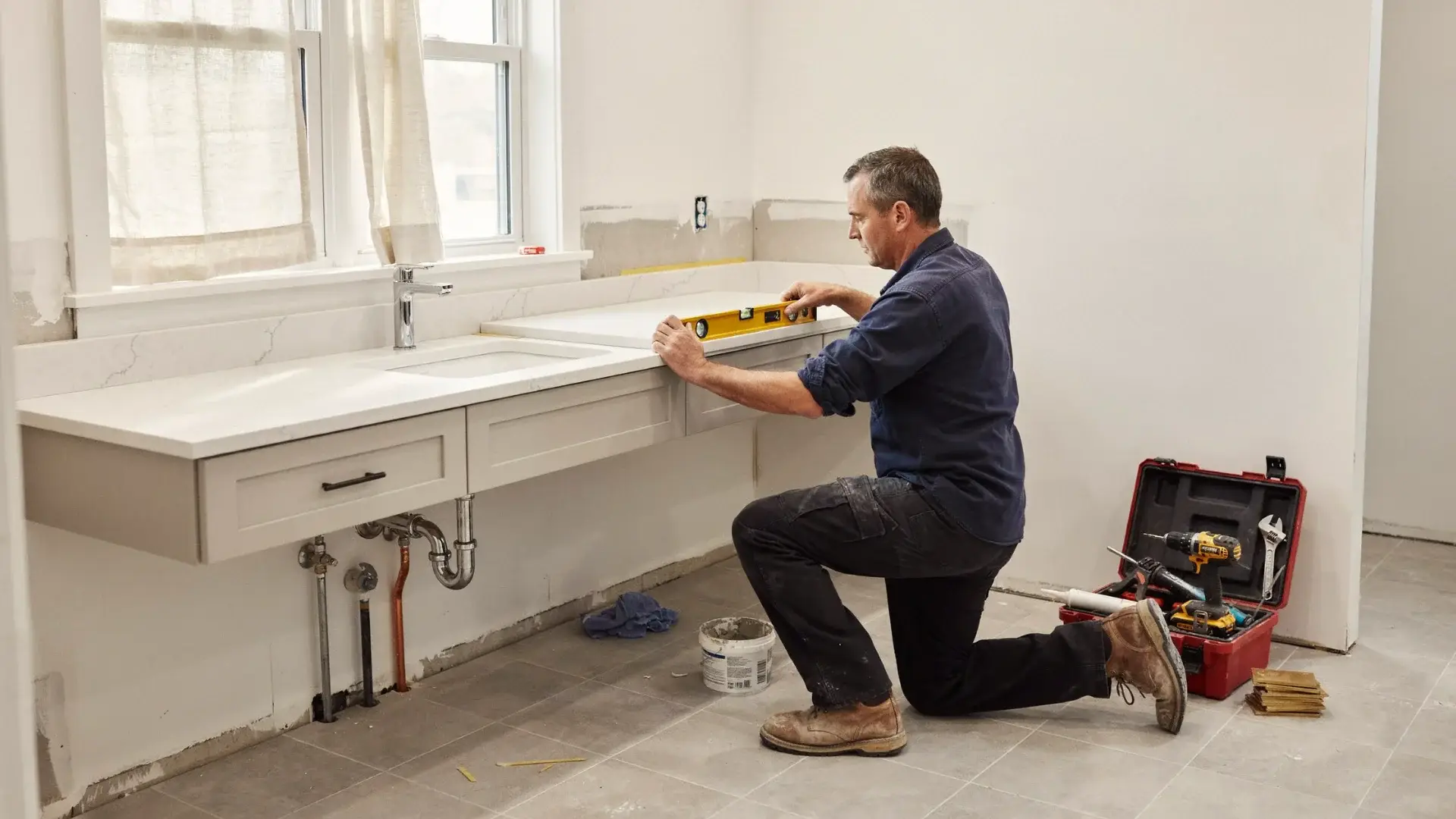 omega remodeling bathroom vanity countertop
