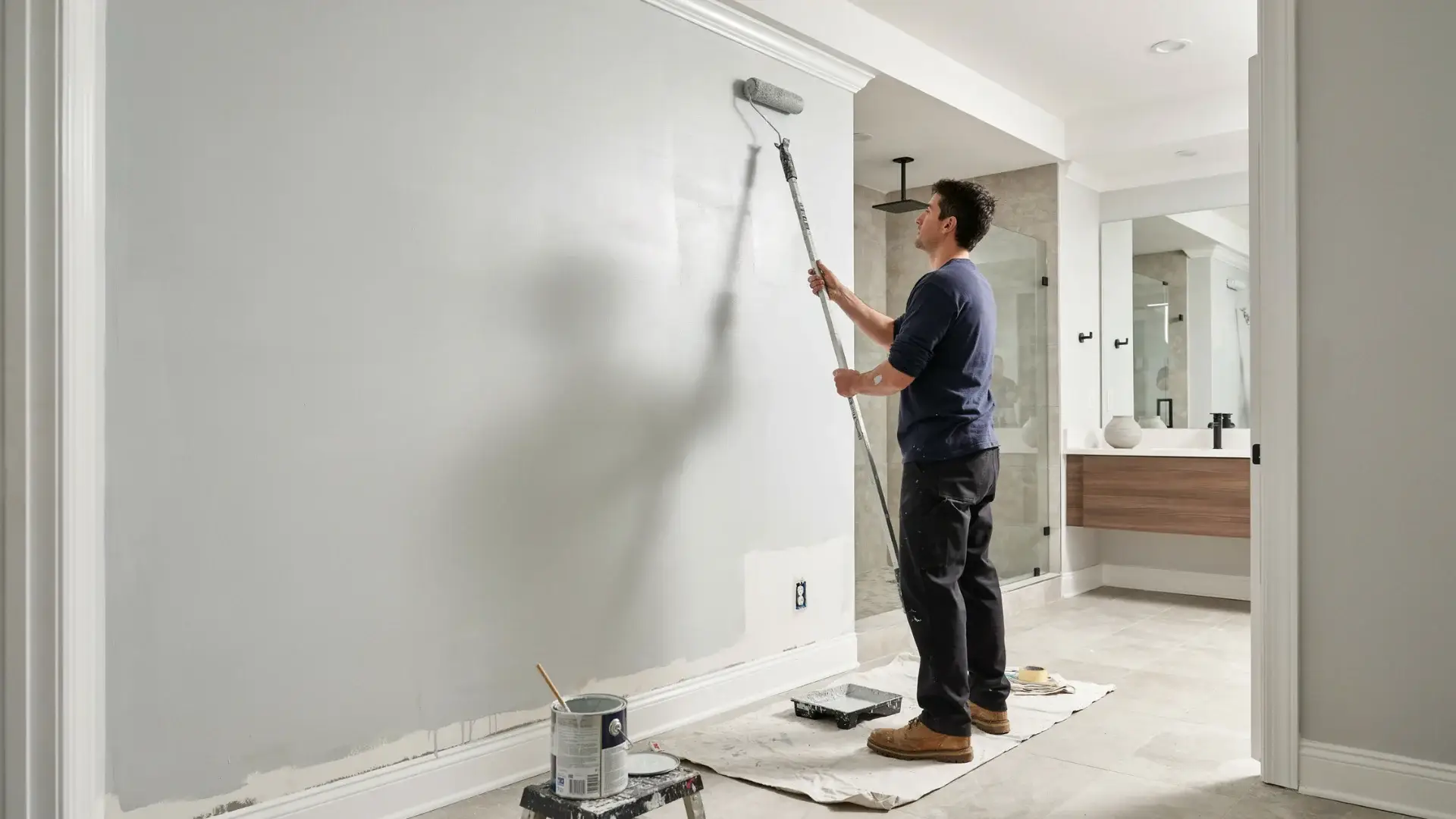 omega remodeling bathroom wall ceiling finishes
