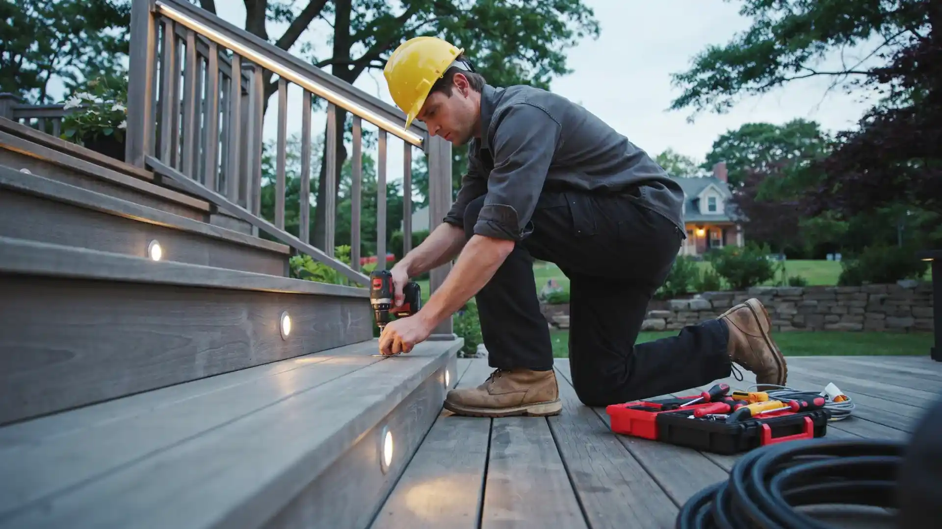 omega remodeling deck lighting electrical
