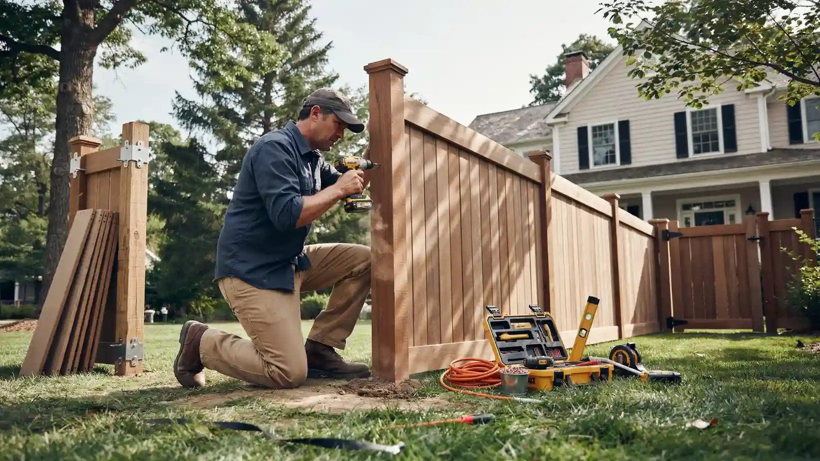 omega remodeling fence gate installation