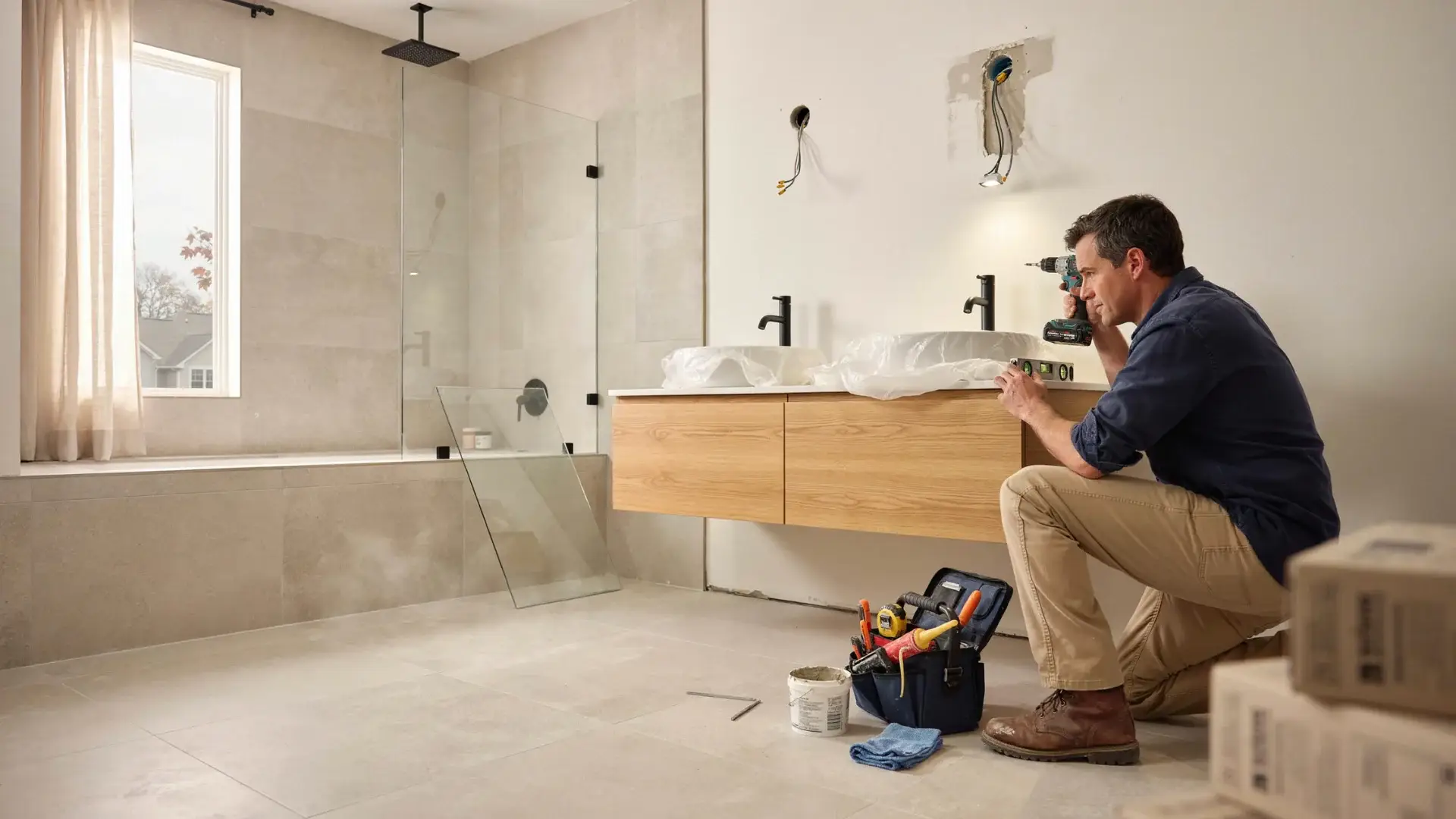 omega remodeling full bathroom redesign