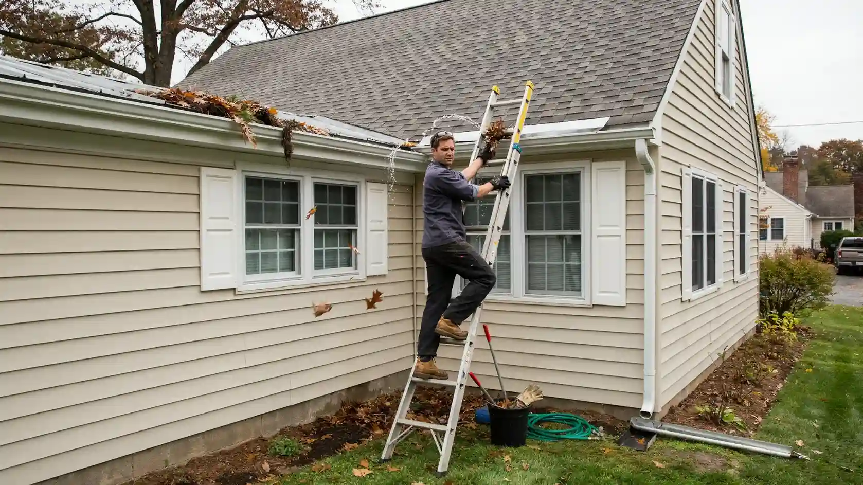 omega remodeling gutter cleaning