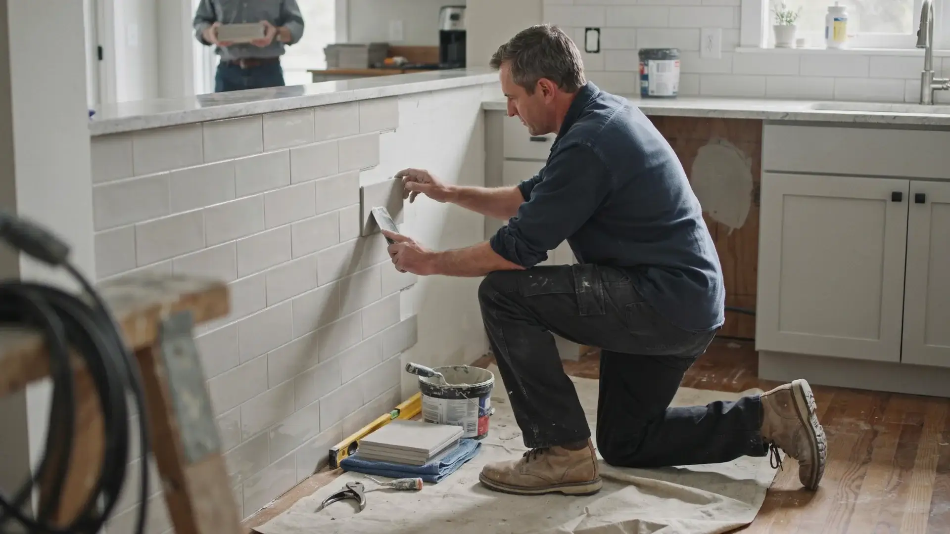 omega remodeling kitchen backsplash installation