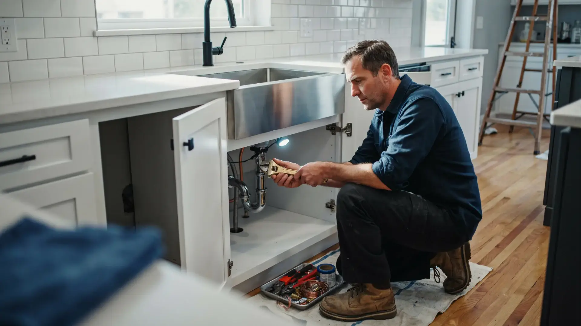omega remodeling kitchen plumbing sink replacement