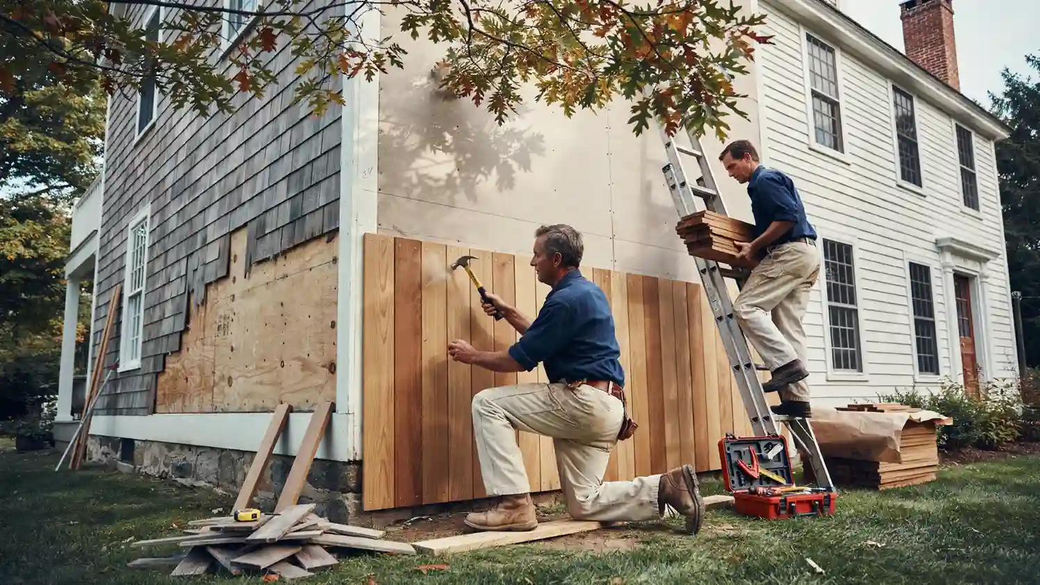 omega remodeling wood siding replacement